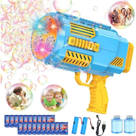 Bubble Machine Automatic Bubble Gun for Kids Rocket Launcher Bubble - Picture 1 of 6